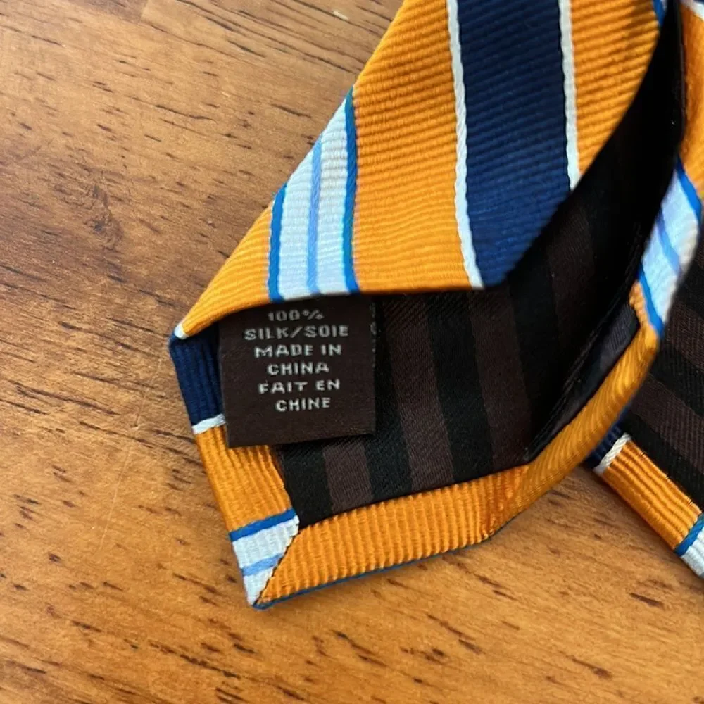 NEW Black Brown 1826 Men’s Silk Tie
